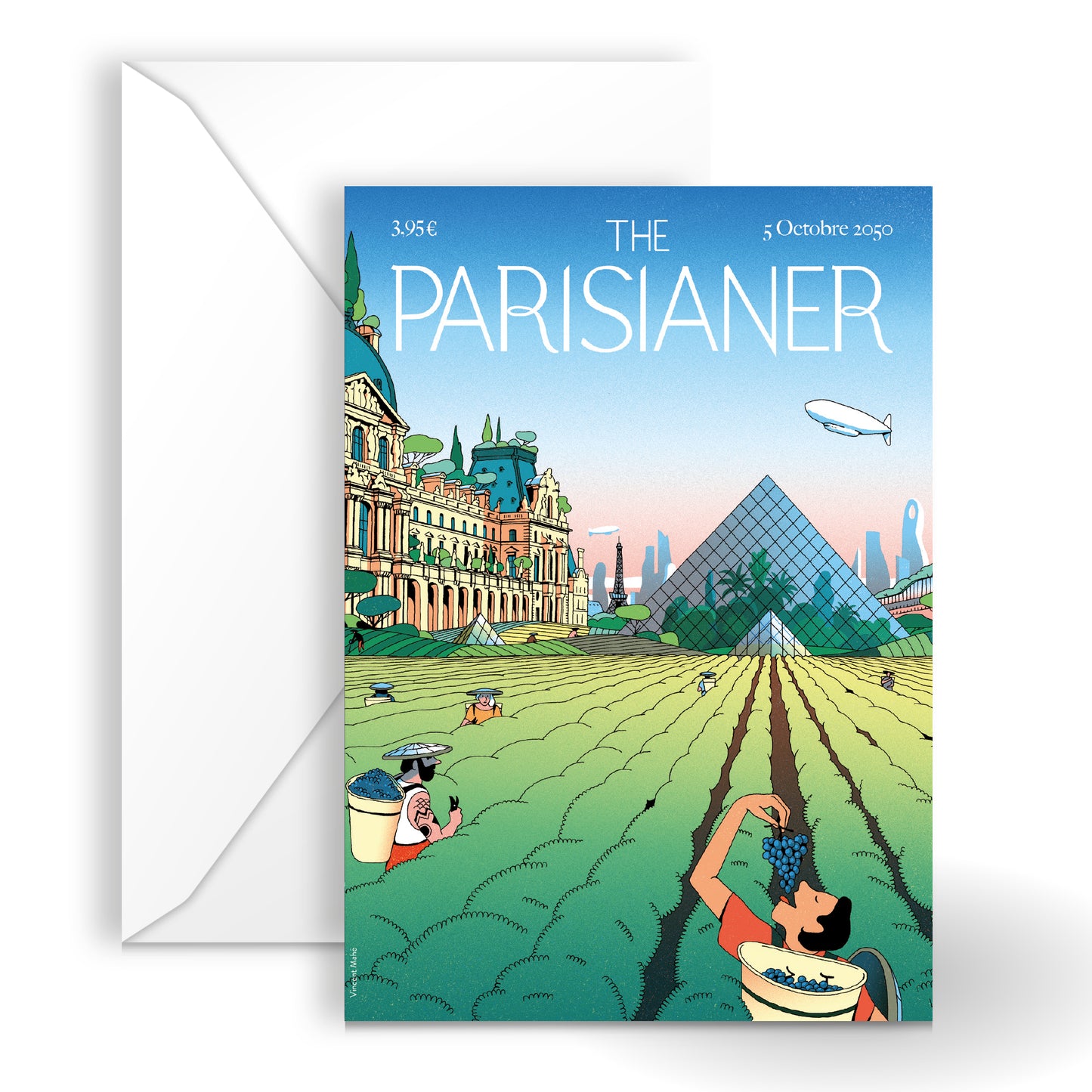 CARTE POSTALE THE PARISIANER UTOPIES 2050 MAHE – La Joie de Vivre