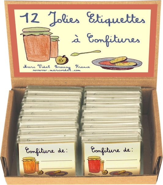 12 JOLIES ETIQUETTES CONFITURE