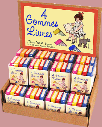 4 GOMMES LIVRES